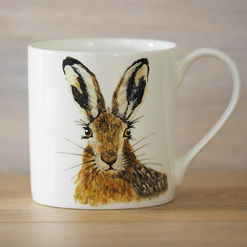 Suffolk hare,hare,hand-painted,bone china